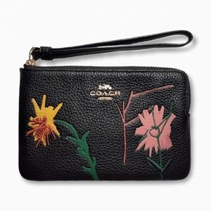 Coach X Jean-Michel Basquiat Corner Zip Wristlet